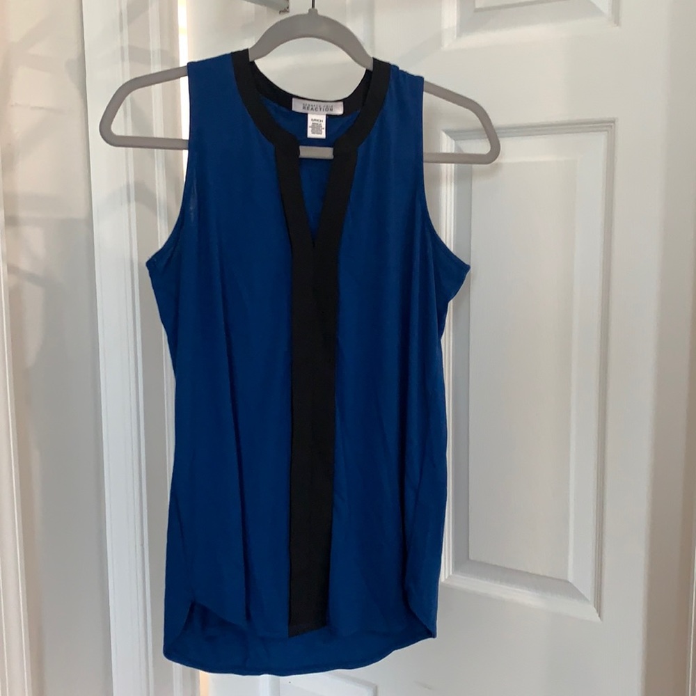 Blue top, dress it up.. or not.